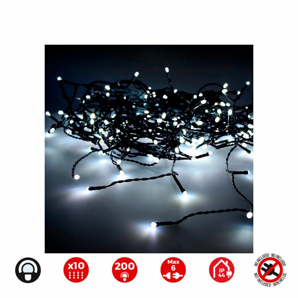 LED-Lichtvorhang EDM 71262 3,2 W 2 x 2 m Weiß (1 Stück)