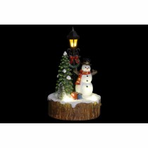 Deko-Figur DKD Home Decor LED Leicht Harz Schneemann (9 x 9 x 13 cm) (2 Stück)