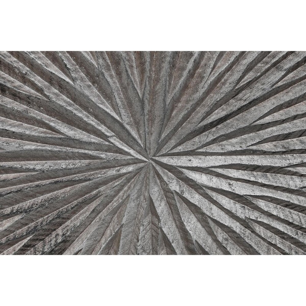 Wanddekoration DKD Home Decor 3D 121,5 x 2,5 x 122 cm Silberfarben Moderne