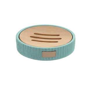 Seifenschale DKD Home Decor 11 x 11 x 2,5 cm Zement grün