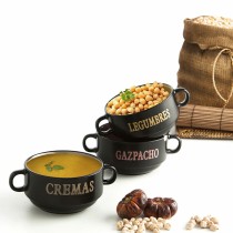 Snack Bowl Quid Rustik Ceramic 16 x 12 x 7 cm (6 Units)