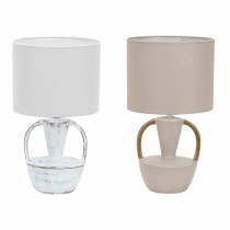 Tischlampe DKD Home Decor aus Keramik Polyester 50 W (20 x 20 x 35 cm) (2 Stück)