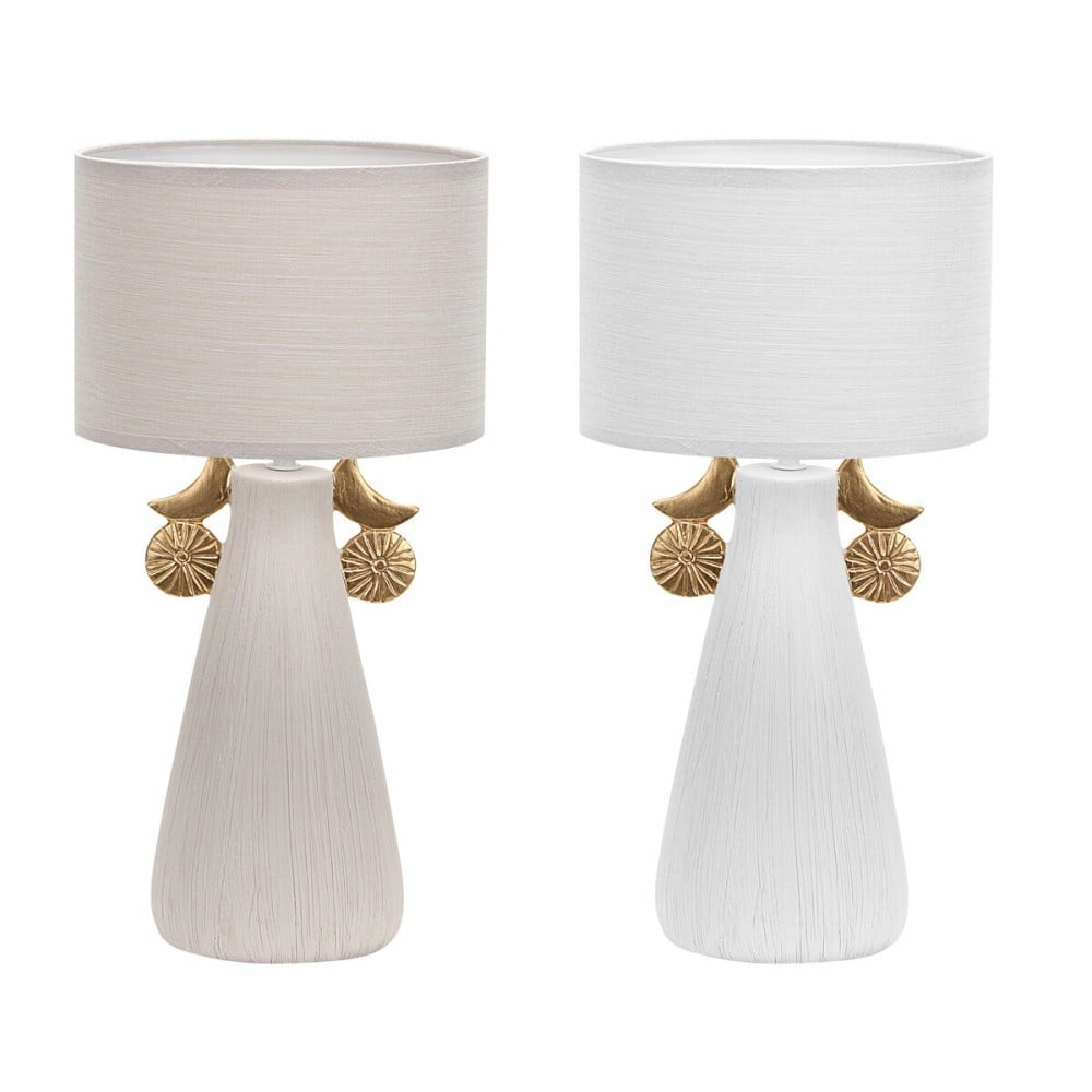 Tischlampe DKD Home Decor aus Keramik Polyester (22 x 22 x 44 cm) (2 Stück)