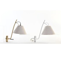 Wandleuchte DKD Home Decor Beige Gold Metall Weiß 220 V 50 W Moderne (22 x 32 x 37 cm) (2 Stück)