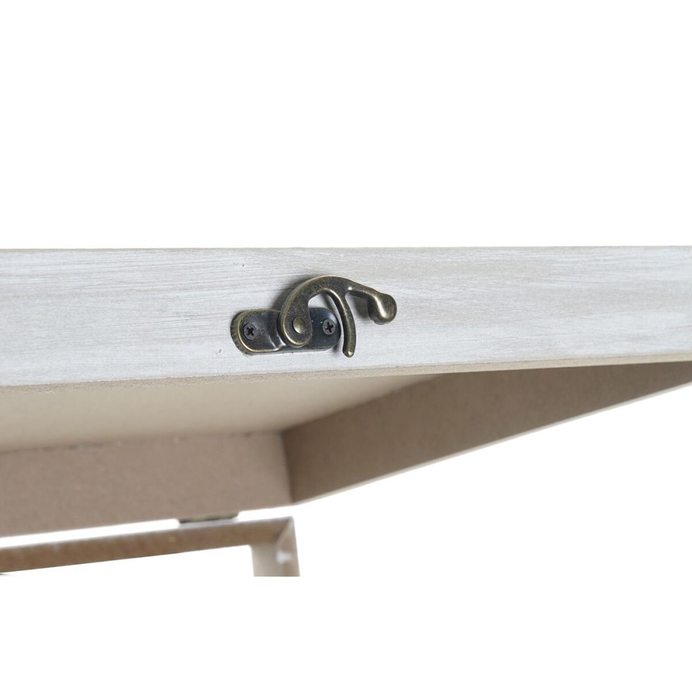 Dekorative Box DKD Home Decor Gelb Beige Rosa Holz MDF Blomster Vase Zähler (2 Stück)