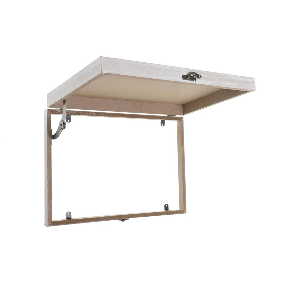 Dekorative Box DKD Home Decor Gelb Beige Rosa Holz MDF Blomster Vase Zähler (2 Stück)