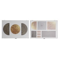 Boîte Décorative DKD Home Decor Noir Doré Bois MDF (2 Unités)