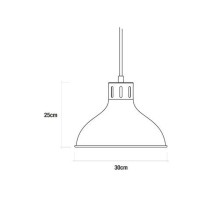 Deckenlampe EDM 32111 Deckenlampe Metall 60 W (30 x 25 cm)