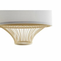 Ceiling Light DKD Home Decor White Polyester Bamboo (40 x 40 x 52 cm)