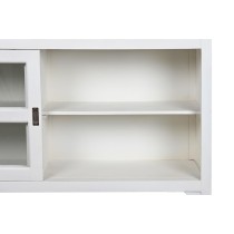 Sideboard DKD Home Decor White Grey Dark brown Crystal Mango wood 165 x 45,7 x 105,4 cm