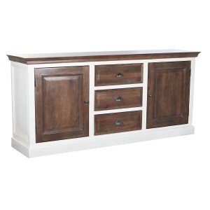 Buffet DKD Home Decor Blanc Brun foncé Bois de manguier 180 x 46 x 83 cm