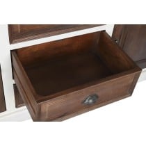 Sideboard DKD Home Decor White Dark brown Mango wood 180 x 46 x 83 cm