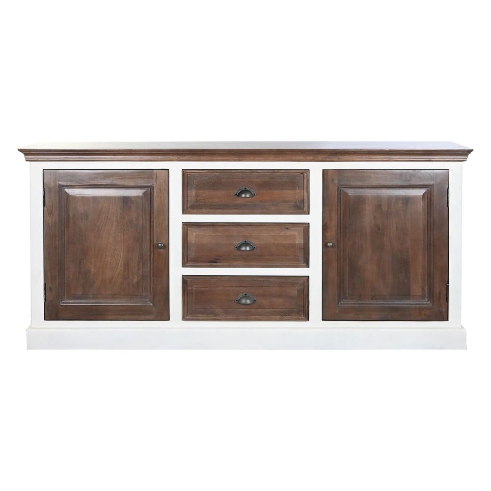 Buffet DKD Home Decor Blanc Brun foncé Bois de manguier 180 x 46 x 83 cm