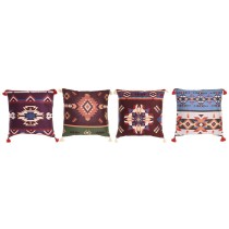 Kissen DKD Home Decor Polyester Bunt Ikat (45 x 10 x 45 cm) (4 Stück)