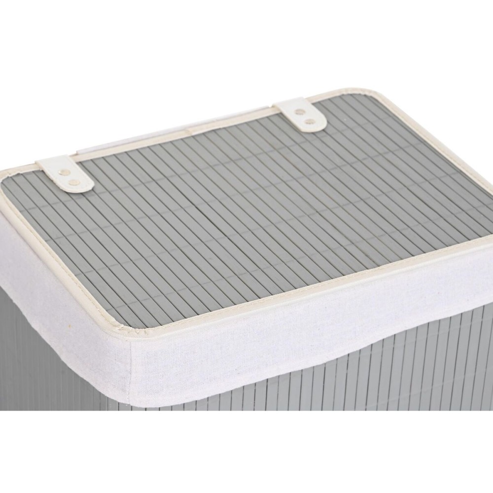 Lot de paniers DKD Home Decor Gris foncé Bambou 40 x 30 x 46 cm 5 Pièces