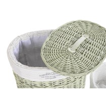Set of Baskets DKD Home Decor Green wicker 51 x 37 x 56 cm 5 Pieces