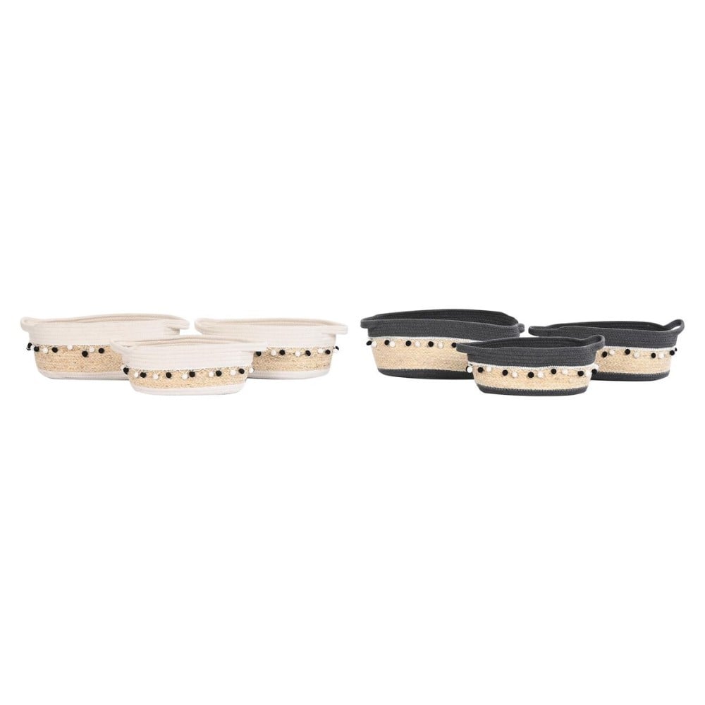 Korb-Set DKD Home Decor Boho 36 x 26 x 15 cm 45 x 25 x 16 cm