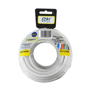 Câble EDM 28155 Blanc 3 x 2,5 mm 25 m
