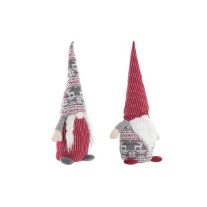 Weihnachtsschmuck DKD Home Decor Zwerg Polyester (24 x 14 x 58 cm) (2 Stück)