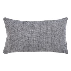 Coussin Polyester Coton Gris 50 x 30 cm