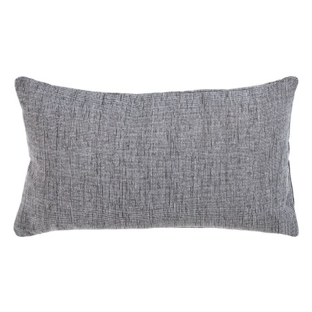 Coussin Polyester Coton Gris 50 x 30 cm