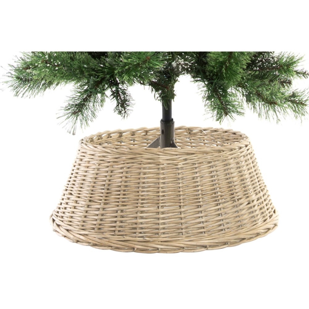 Jupe pour l'arbre de Noël DKD Home Decor osier (70 x 70 x 28 cm)
