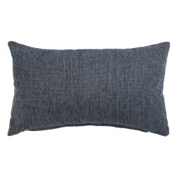 Coussin Polyester Coton Gris 50 x 30 cm