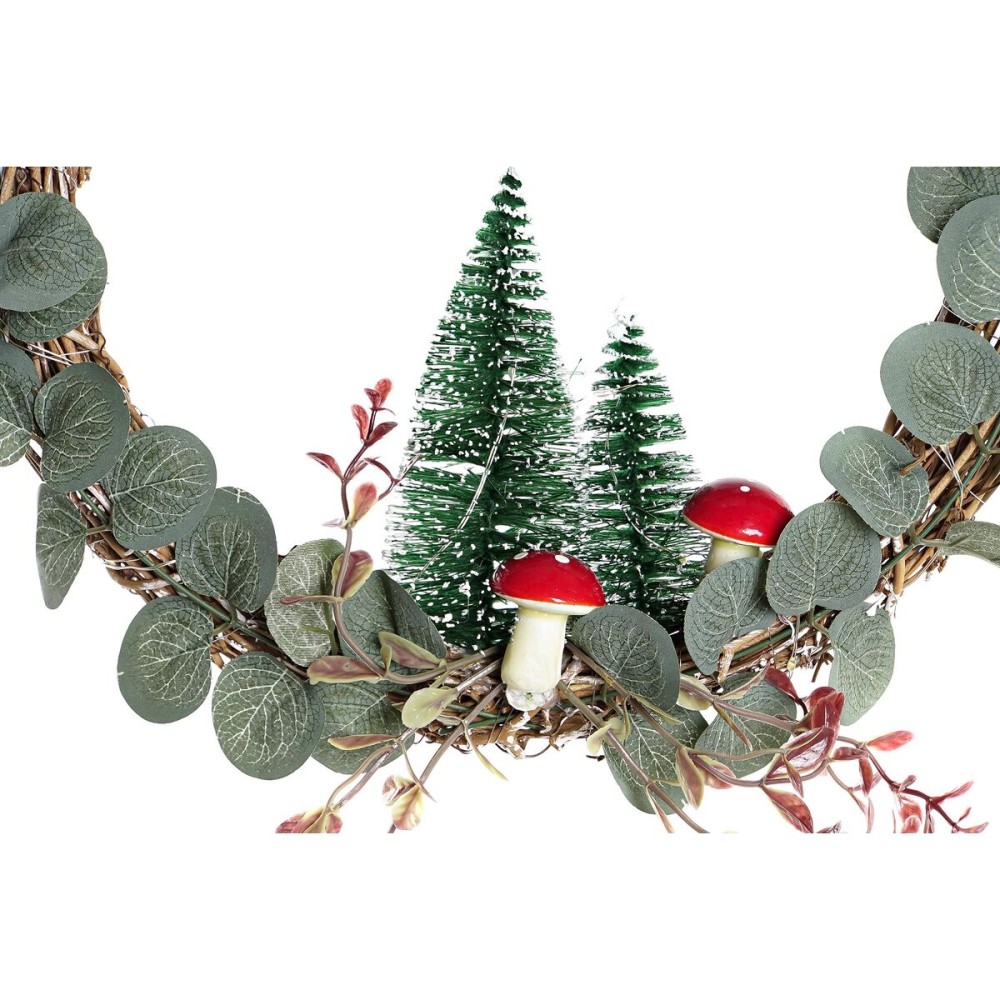 Décorations de Noël DKD Home Decor Lumière LED Arbre (2 Unités) (30 x 2 x 30 cm)