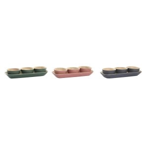 Satz für Appetithäppchen DKD Home Decor Bambus 32 x 12,7 x 3,5 cm (3 Stück)