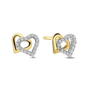 Ladies' Earrings New Bling 9NB-1435 Golden