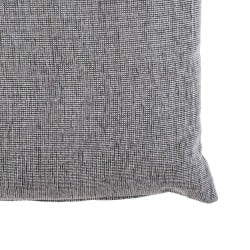 Coussin Polyester Coton Gris 50 x 30 cm