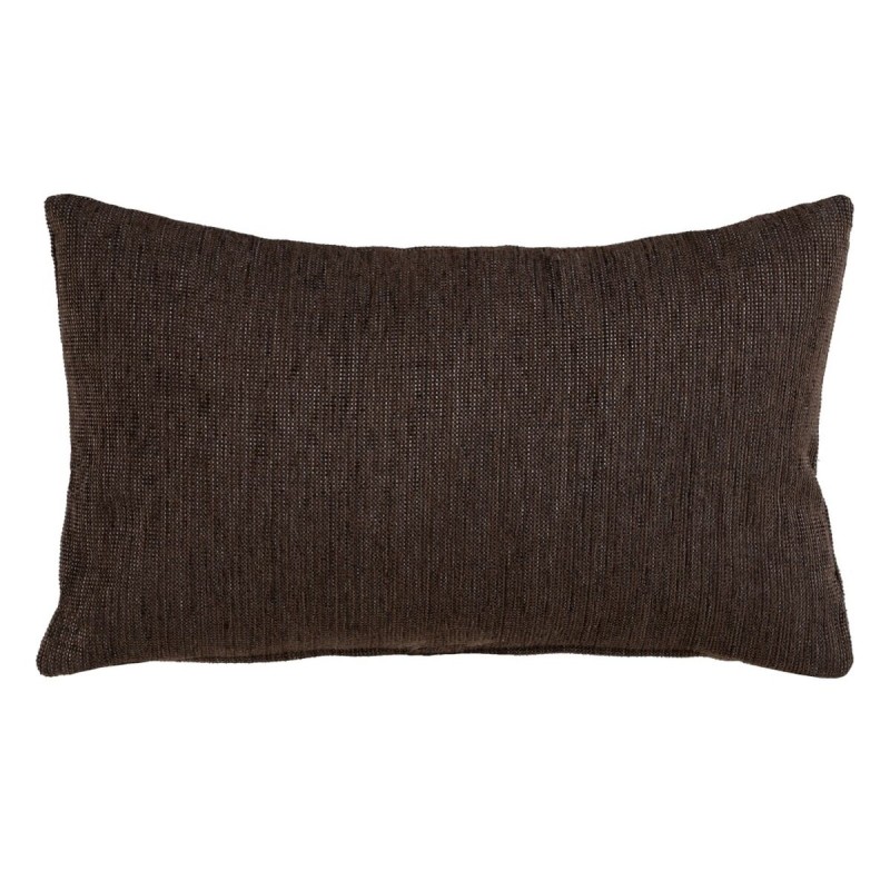 Coussin Polyester Coton Marron 50 x 30 cm