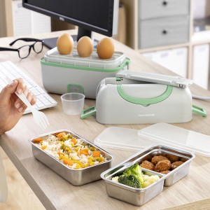 Elektrische 3-in-1-Dampf-Lunchbox mit Rezepten Beneam InnovaGoods