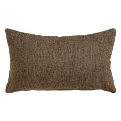 Coussin Polyester Coton Marron 50 x 30 cm