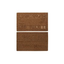 Fußmatte DKD Home Decor Braun Gummi Coco (75 x 45 x 2,3 cm) (2 Stück)