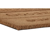 Doormat DKD Home Decor Brown Rubber Coconut (75 x 45 x 2,3 cm) (2 Units)