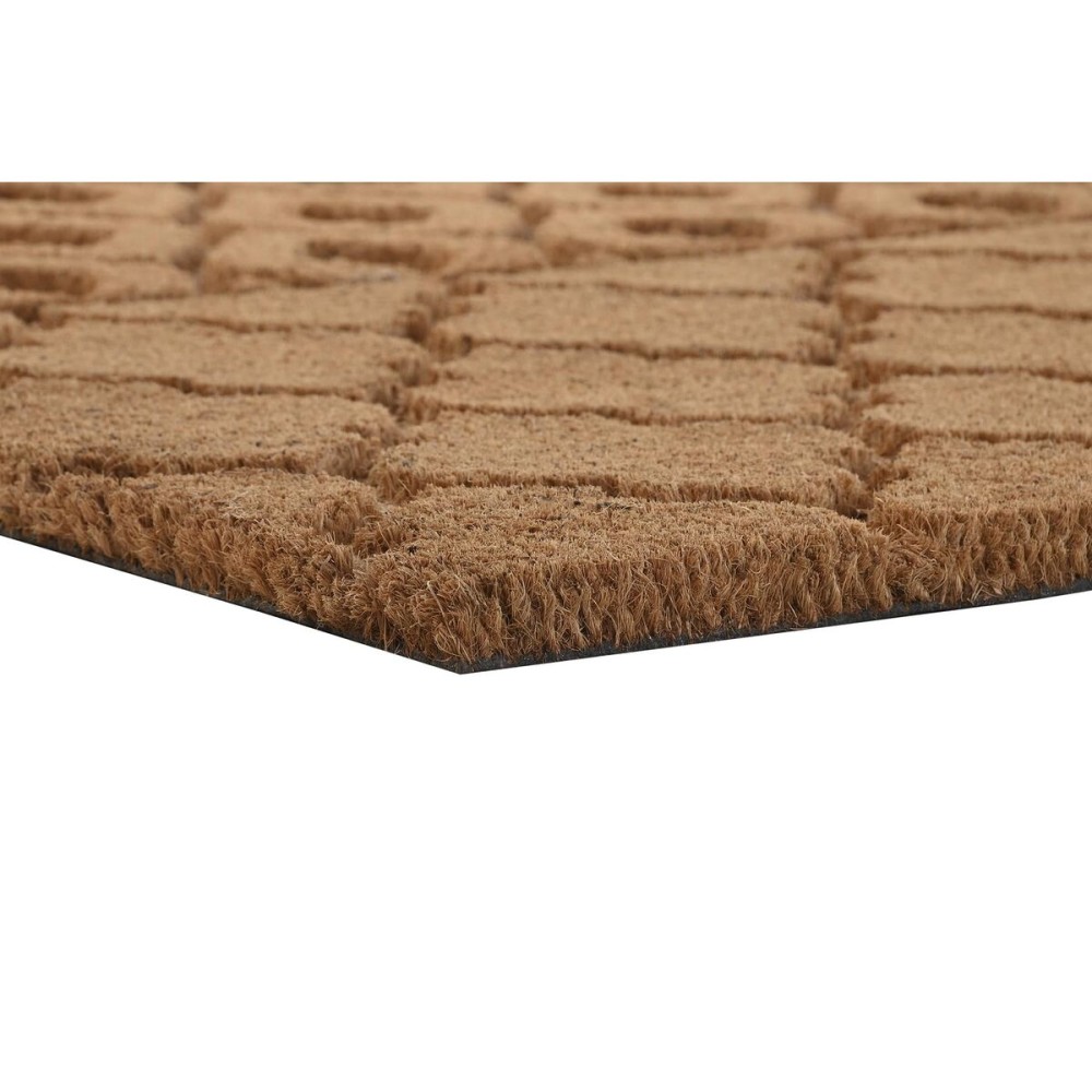 Doormat DKD Home Decor Brown Rubber Coconut (75 x 45 x 2,3 cm) (2 Units)