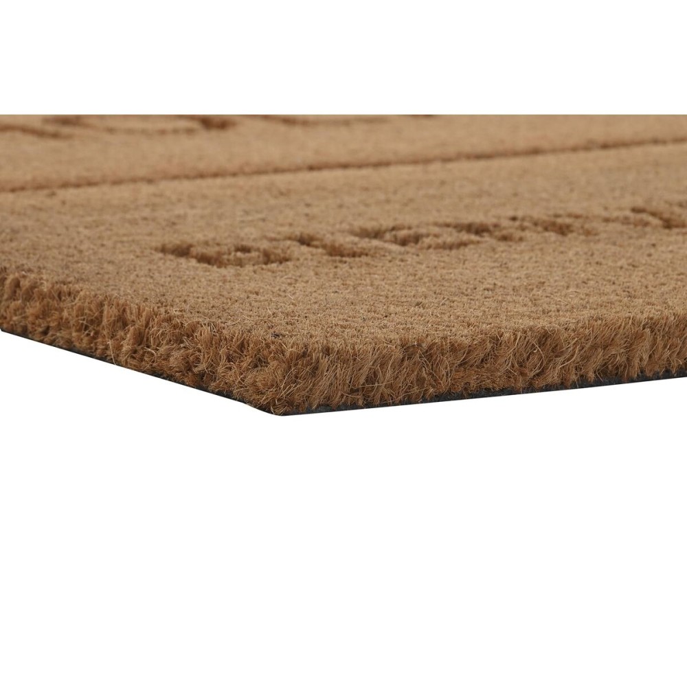 Doormat DKD Home Decor Brown Rubber Coconut (75 x 45 x 2,3 cm) (2 Units)