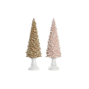 Weihnachtsschmuck DKD Home Decor Baum Harz (10,5 x 10,5 x 32 cm) (2 Stück)