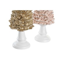 Weihnachtsschmuck DKD Home Decor Baum Harz (10,5 x 10,5 x 32 cm) (2 Stück)