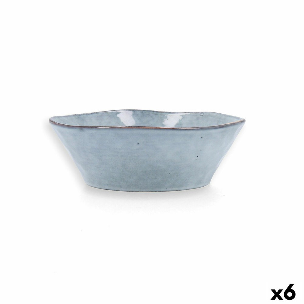 Schale Quid Boreal Blau aus Keramik 16 cm (6 Stück)