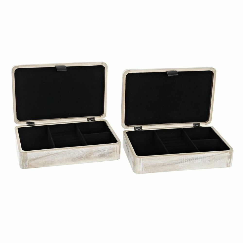 Dekorative Box DKD Home Decor natürlich Holz MDF (2 Stück)