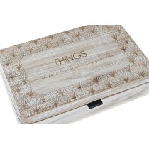 Boîte Décorative DKD Home Decor Naturel Bois MDF (2 Unités)
