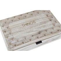 Decorative box DKD Home Decor Natural MDF Wood (2 Units)