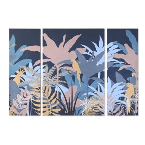 Leinwand DKD Home Decor Leinwand Holz MDF 140 x 3,8 x 100 cm (3 Stücke)