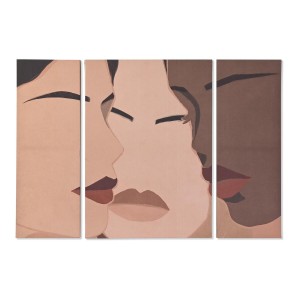 Leinwand DKD Home Decor Leinwand Holz MDF 140 x 3,8 x 100 cm (3 Stücke)