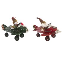 Décorations de Noël DKD Home Decor Avion Métal (36,5 x 23 x 25 cm) (2 Unités)