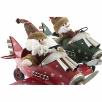 Weihnachtsschmuck DKD Home Decor Flugzeug Metall (36,5 x 23 x 25 cm) (2 Stück)