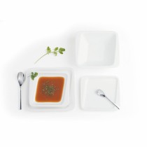Flacher Teller Quid Chef Weiß aus Keramik 30 x 18 cm (6 Stück) (Pack 6x)