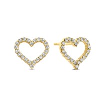 Ladies' Earrings New Bling 9NB-1446 Golden